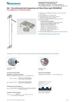 Set - Circumferential belt measuring unit Silent Move light WDGMEUZ
