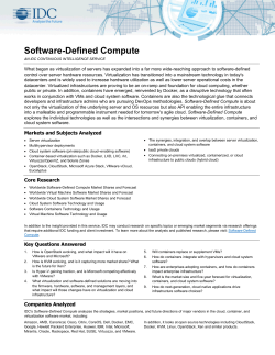 Software-Defined Compute