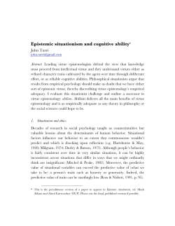 Epistemic situationism and cognitive ability