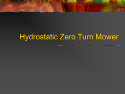 Hydrostatic Zero Turn Mower