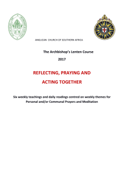 reflecting, praying and acting together