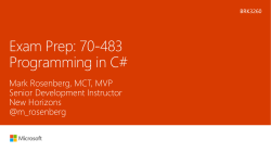 70-483 Programming in C