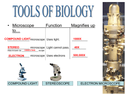 Microscope presentation