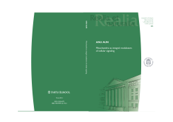 ANU AUN Mitochondria as integral modulators of cellular