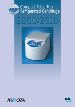 Compact Table Top Refrigerated Centrifuge