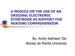 a module on the use of an original electronic storybook as - Fit-ED