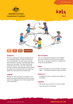 Kalq - Australian Sports Commission