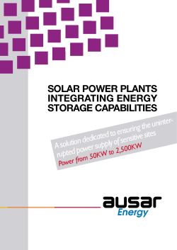 solar power plants integrating energy storage - ausar