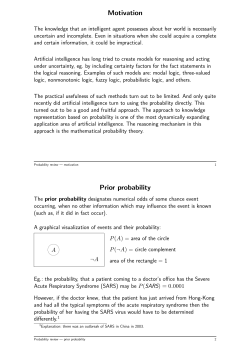 Motivation Prior probability