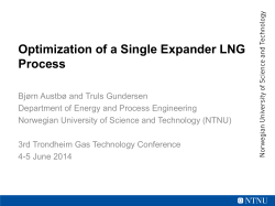 Optimization of a Single Expander LNG Process
