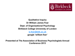 - BIROn - Birkbeck Institutional Research Online