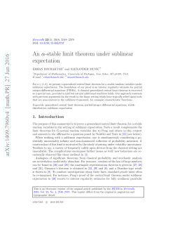 An -stable limit theorem under sublinear expectation