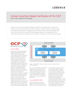 Incisive Assertion-Based Verification IP for OCP