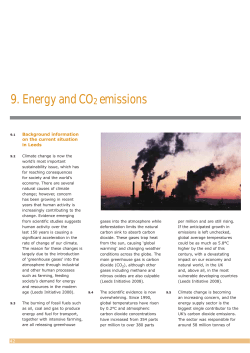 9. Energy and CO2 emissions