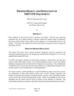 NHT CFE E - Honeywell UOP