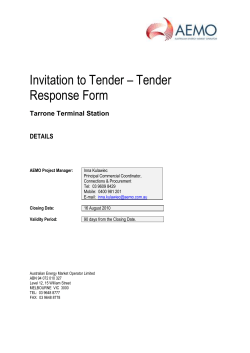 Tarrone Terminal Station - Australian Energy Market Operator