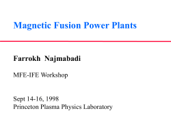 Magnetic Fusion Power Plants - Advanced Energy Technology