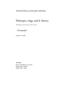 Polytopes, rings, andK-theory