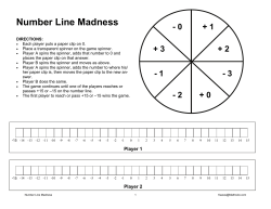Number Line Madness Game