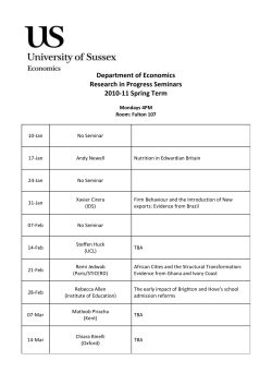 Department of Economics