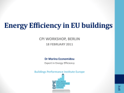 European Roundtable Financing Energy Efficiency in European