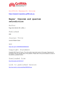 Bayes` theorem and quantum retrodiction