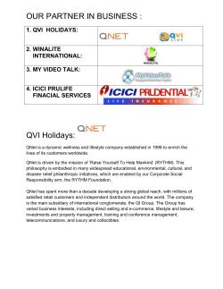 OUR PARTNER IN BUSINESS : QVI HOLIDAYS: WINALITE