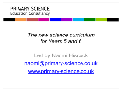 Year 5 and 6 powerpoint - PrimaryNationalCurriculum2014
