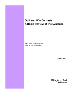 Quit and Win Contests: A Rapid Review of the