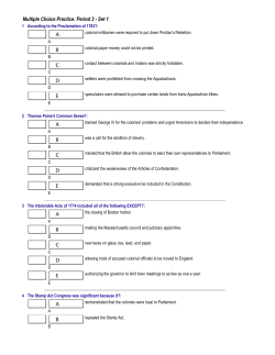 Period 3 Set 1 MC - New Hartford Central Schools