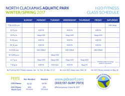fees north clackamas aquatic park h2o fitness winter/spring 2017