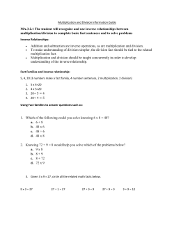 The Big Ideas of Multiplication