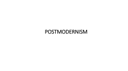POSTMODERNISM