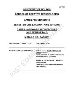 university of bolton school of creative technologies games