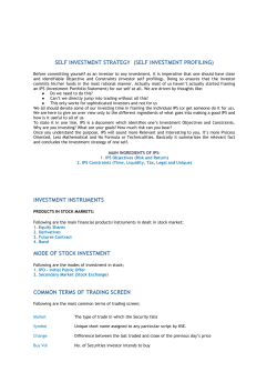 risk and reward of investment in shares