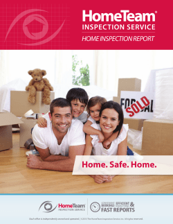 Home. Safe. Home. - HomeTeam Inspection Service