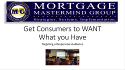 Get Consumers to WANT What you Have