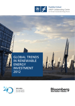 global trends in renewable energy investment