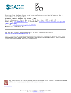 Defections from the Inner Circle: Social Exchange, Reciprocity, and