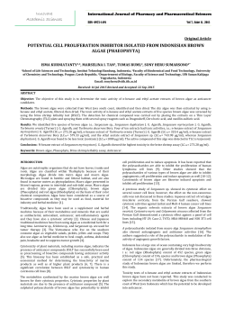POTENTIAL CELL PROLIFERATION INHIBITOR ISOLATED FROM