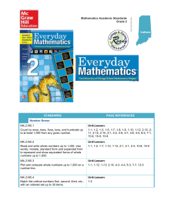 Mathematics Academic Standards
