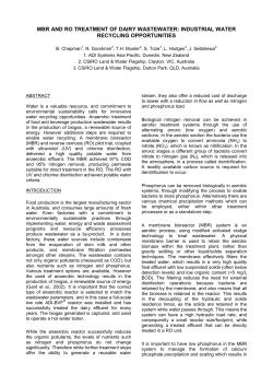 mbr and ro treatment of dairy wastewater