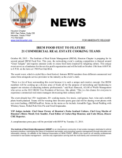 irem food fest to feature 21 commercial real estate cooking teams