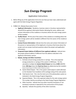 Sun Energy Program