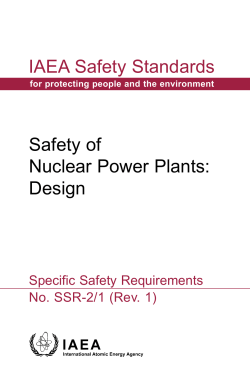Safety of nuclear power plants - IAEA Publications