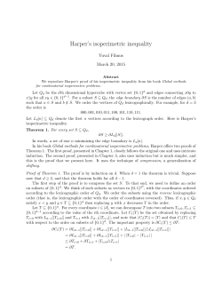 Harper`s isoperimetric inequality