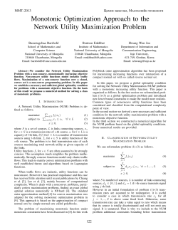 Monotonic Optimization Approach to the Network Utility