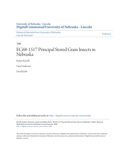 EC68-1517 Principal Stored Grain Insects in Nebraska