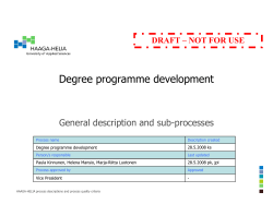 ESITYKSEN OTSIKKO (mahtuu my&ouml;s toinen rivi) - Haaga