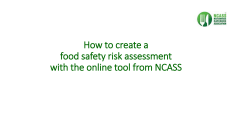 How to create a food safety risk assessment with the online tool from